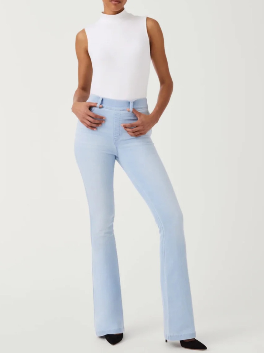 Spanx Light Blue Women's Stretch Flare Jeans